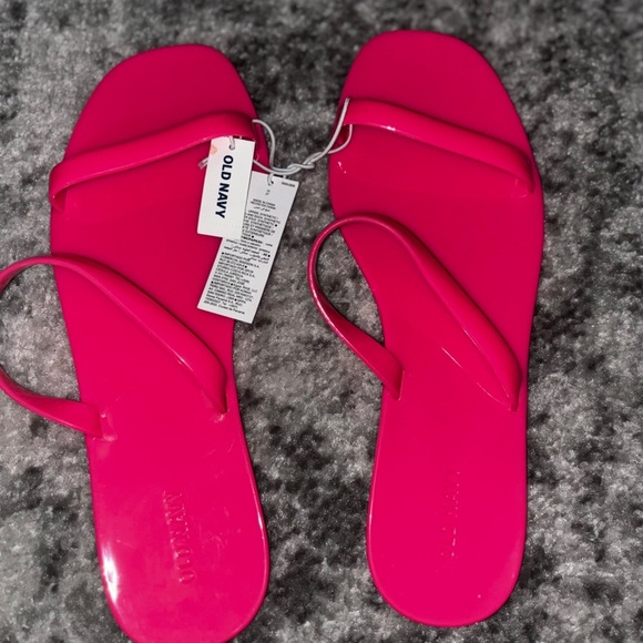 Old Navy Shoes - NWT Old Navy Jelly Flip Flop Sandals Bright Pink Size: 10